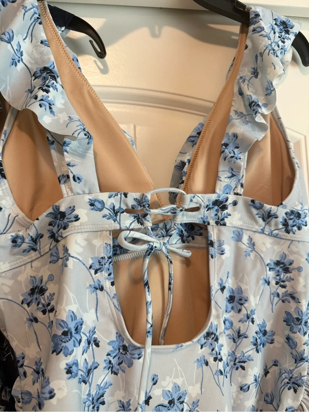 A Pea in the Pod Maternity Swimsuits Floral Ruffle One Piece Bundle